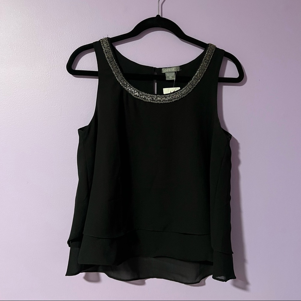 Angie Embellished Tank Top Blouse